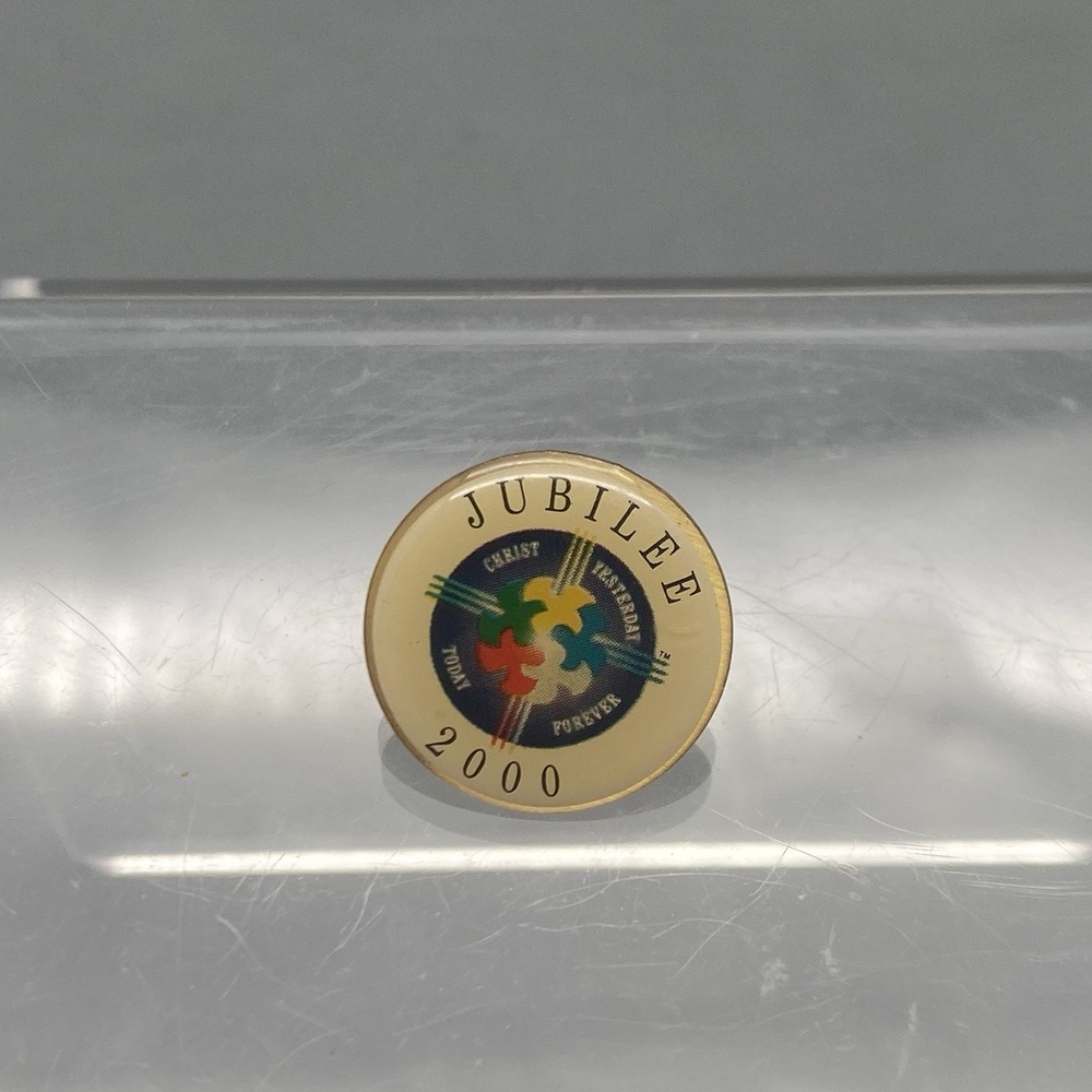 VTG Jubilee 2000 Christ Yesterday Today Forever Pin Christian Religious Doherty